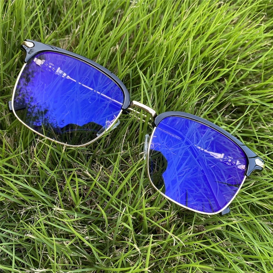 Photochromic Square Blue Light Glasses Men 3