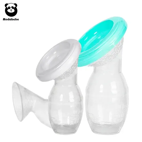 Modabebe Muttermilchsammler Lebensmittelechtes Silikon Manuelle Brustpumpen Muttermilchschoner