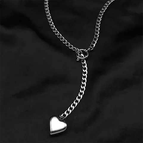 Herz Stern O-ring Lange Kette Für Frauen Männer