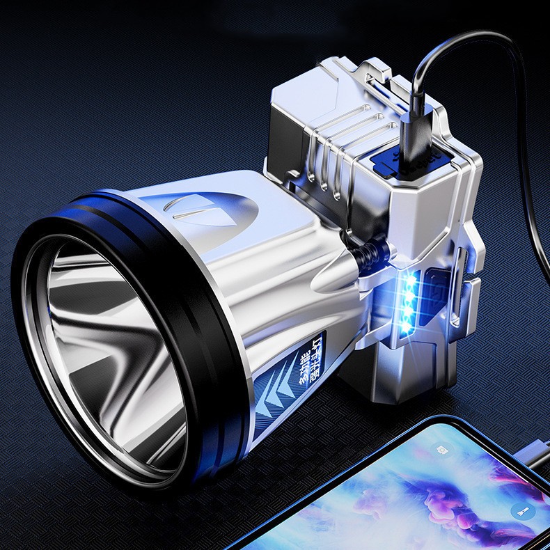 Power Bank Headlamp Long Range LED Mining Light