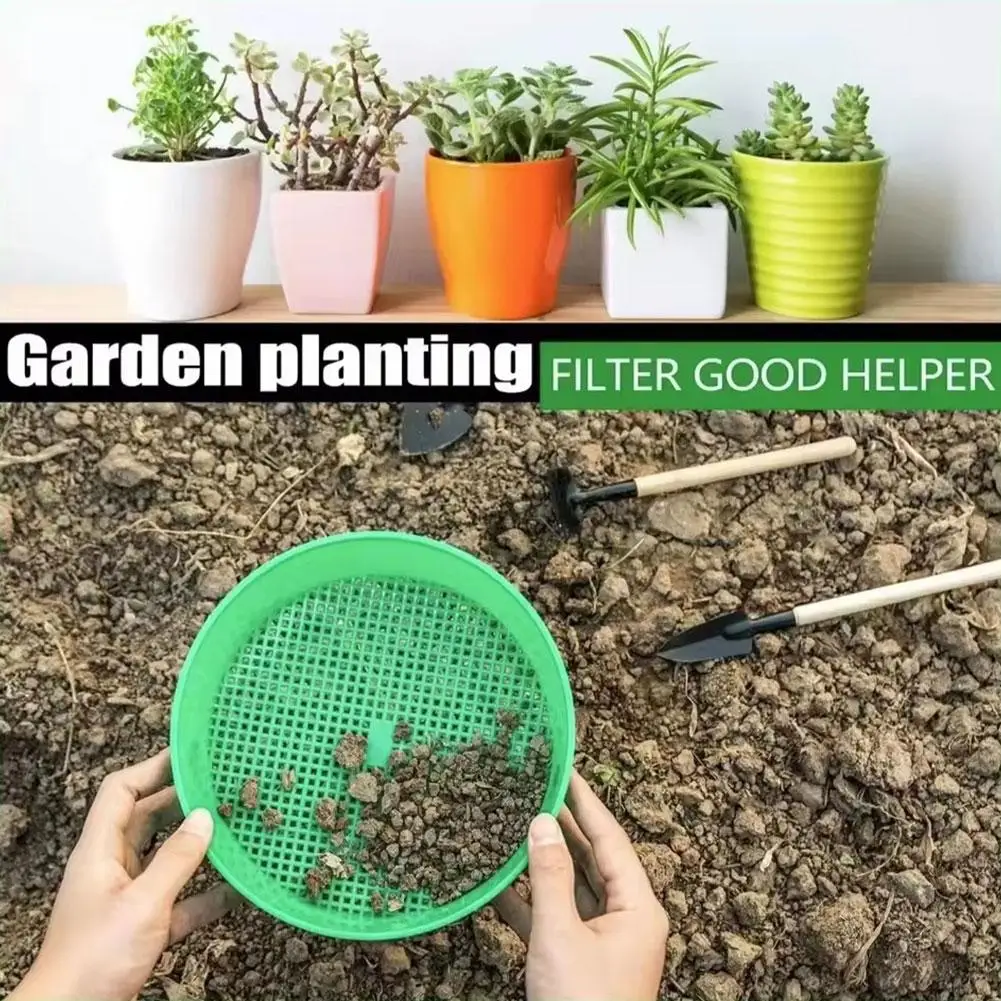 Fine-Mesh Plastic Garden Soil Sieve