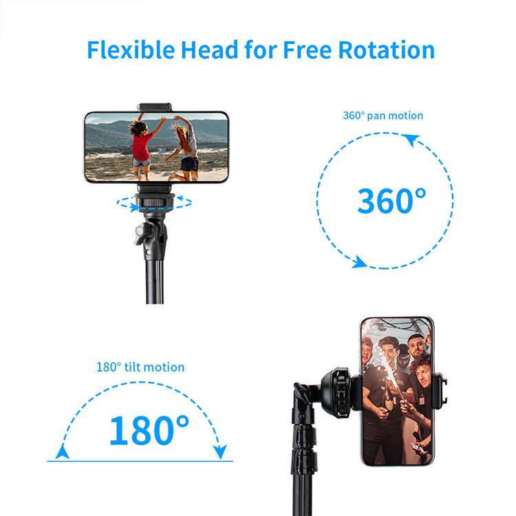 360 Degree Rotating DSLR Video Phone Tripod 4