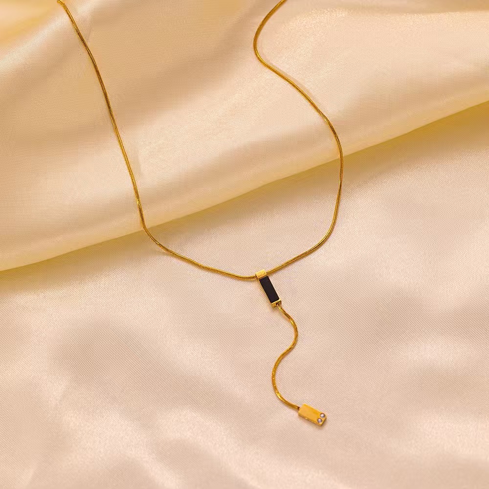Y-Shape Stainless Steel Necklace for Women 3
