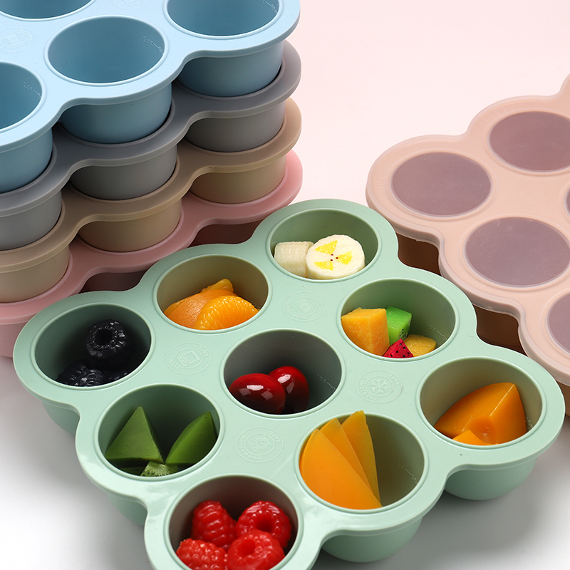 Eco-Friendly Large Silicone Ice Tray Set Cube Circle