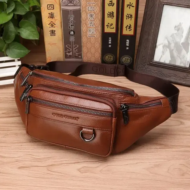 Leder-Bauchtasche 1
