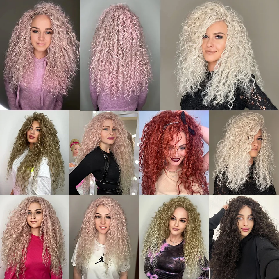 Deep Wave Ombre Blonde Crochet Braids 4