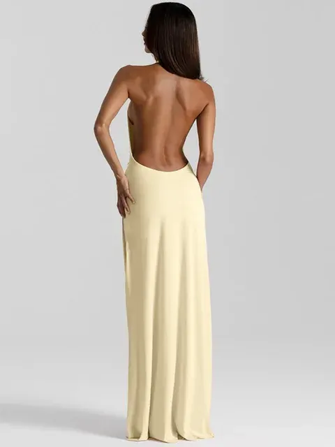 Halter Neck Maxi Dress 2