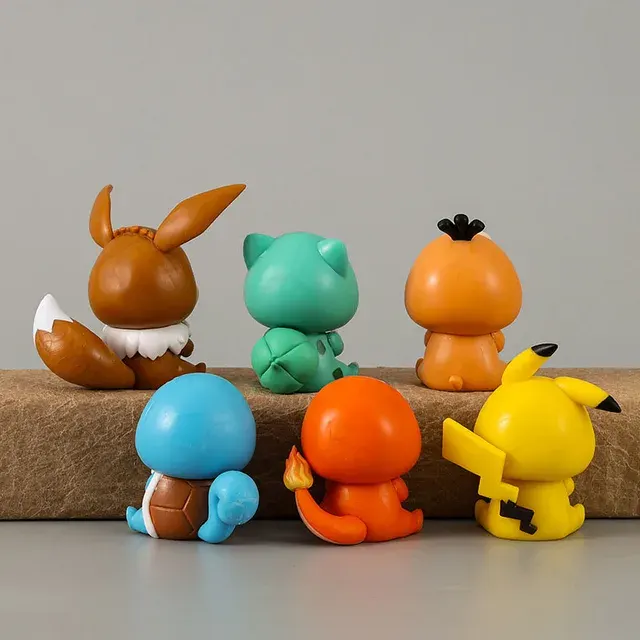 6 Piece Anime Cartoon PVC Figure Set 2