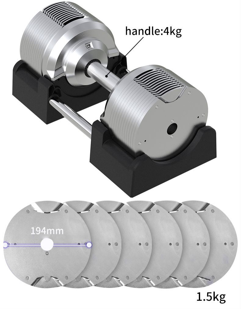 Adjustable Dumbbell Set 41.5kg 4