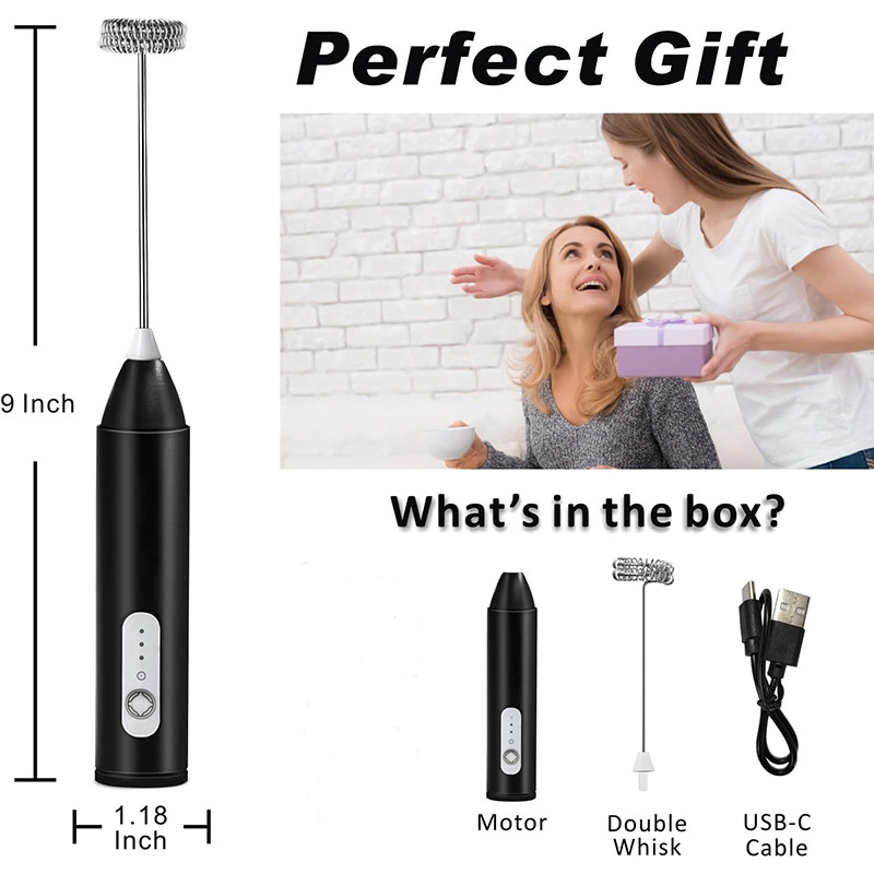 Rechargeable Handheld Milk Frother 2