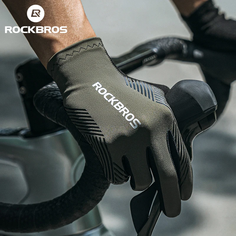 ROCKBROS Fahrradhandschuhe Frühling Sommer Handschuhe Touchscreen Anti-Rutsch-atmungsaktiv MTB
