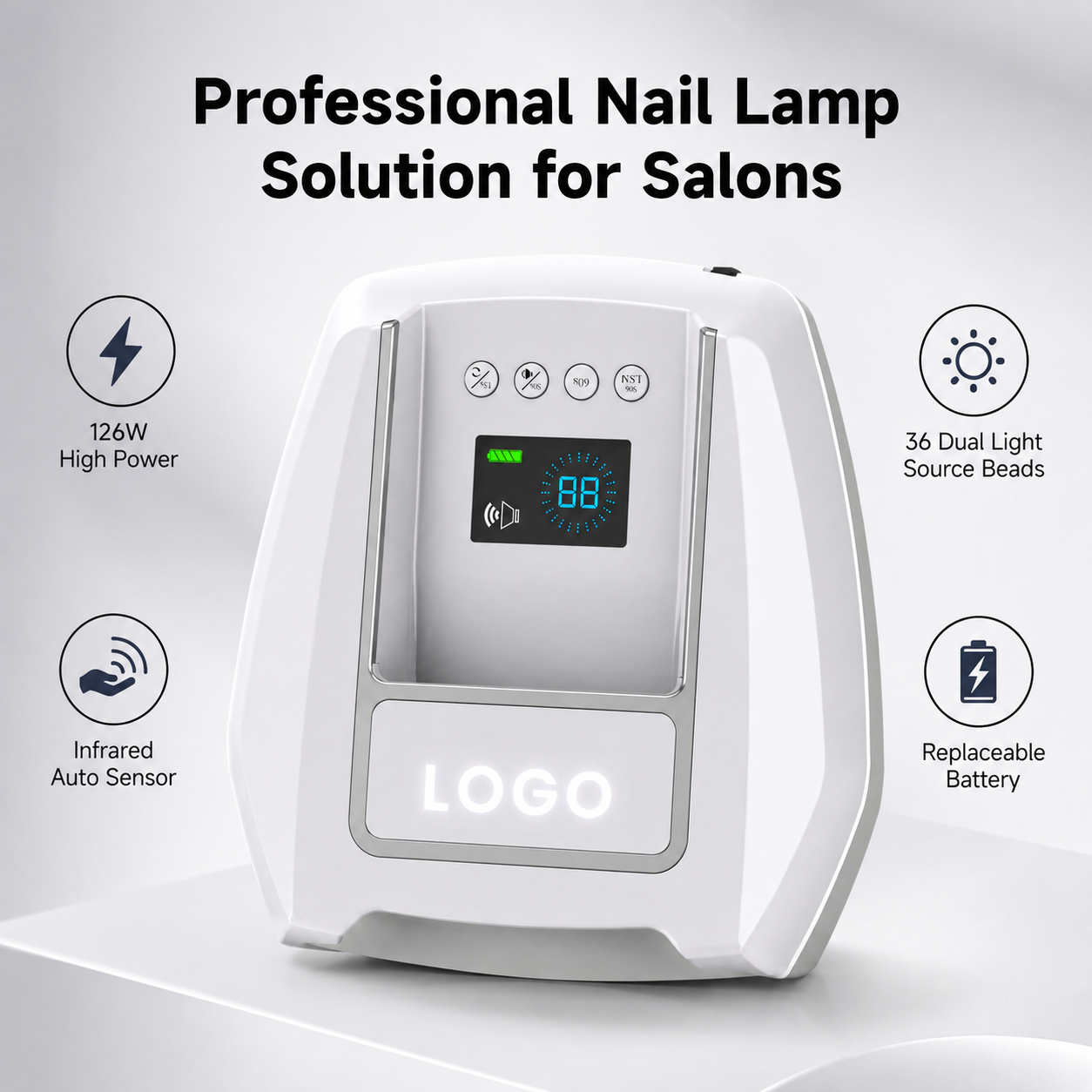 High Power 126w UV Light Led Nail Lamp 3