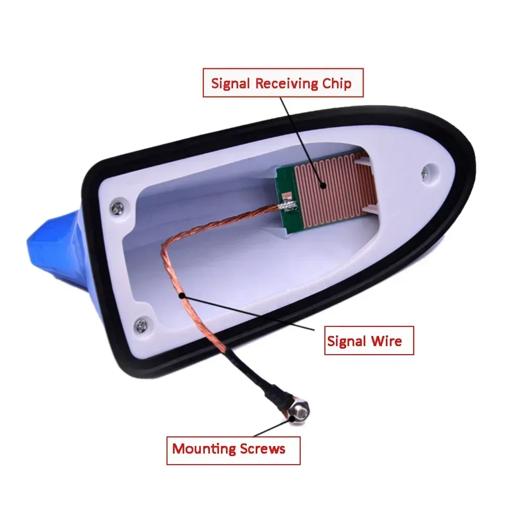 Carbon-Look Shark Fin Roof Antenna with Amplifier 4