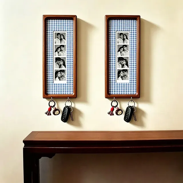 Wooden Picture Frame with Key Hook 4