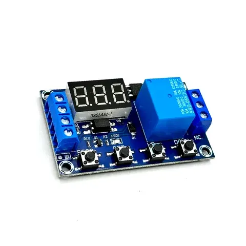 DC 6-30V Timer-Relais Programmierbares Verzögerungsrelais-Modul Zyklus-Timer mit LED-Anzeige