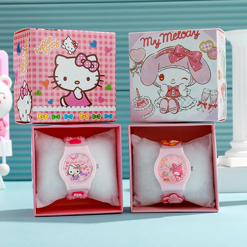 3d Hallo Kitty Kinder Uhren mit Box Cinna 2