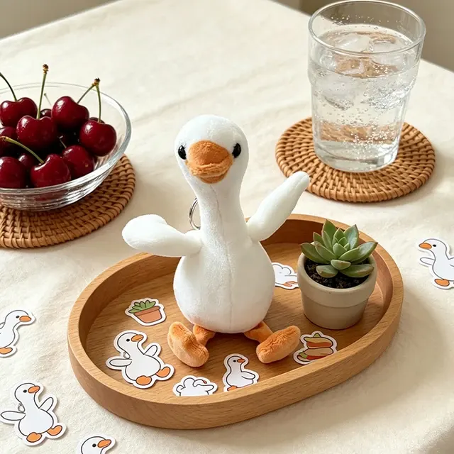 Plush Duck Keychain 2