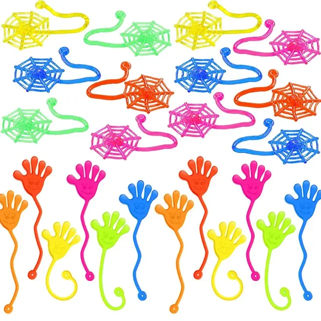 Stretchy Sticky Hand Spider Web Toy Set 2