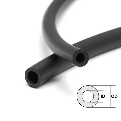 Hochtemperatur-FKM-Viton-Schlauch, ölbeständig, Innendurchmesser 2–25 mm