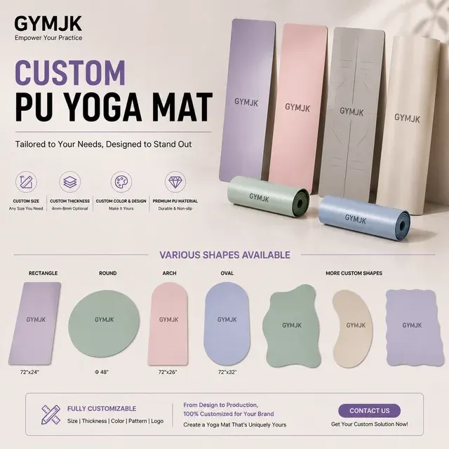 PU Yoga Mat Capsule Arch Workout Fitness Pilates 4