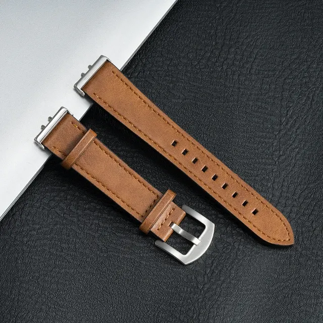 Leather Watch Band for Samsung Galaxy Fit 3 3