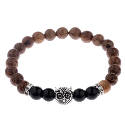 Wood Grain Stone Bracelet