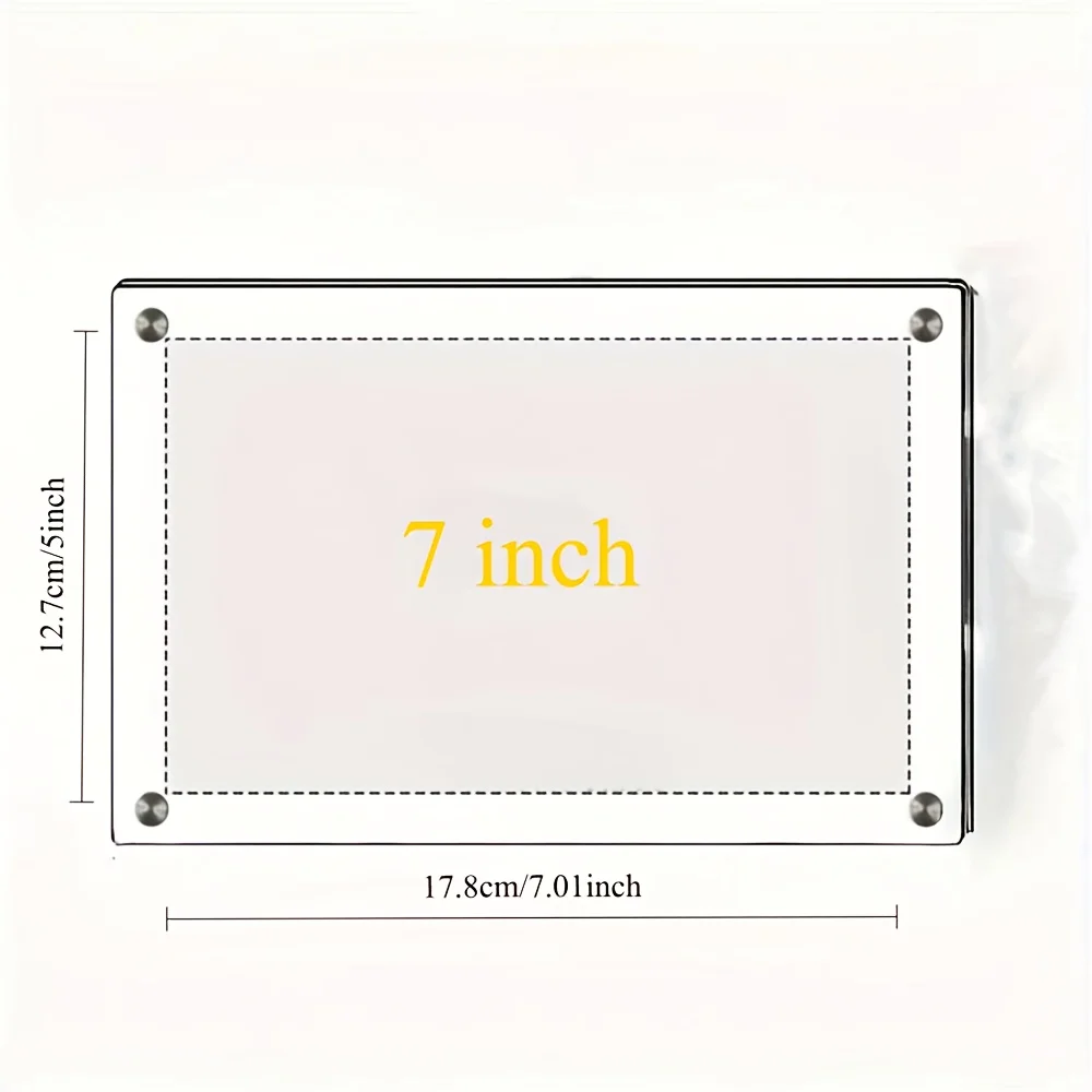 1 Packung mit 5-10 Zoll A4 A5 Acryl-Fotorahmen 3
