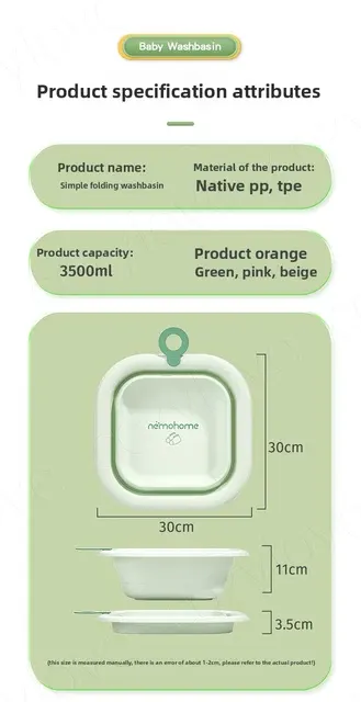 Collapsible Baby Washbasin 2