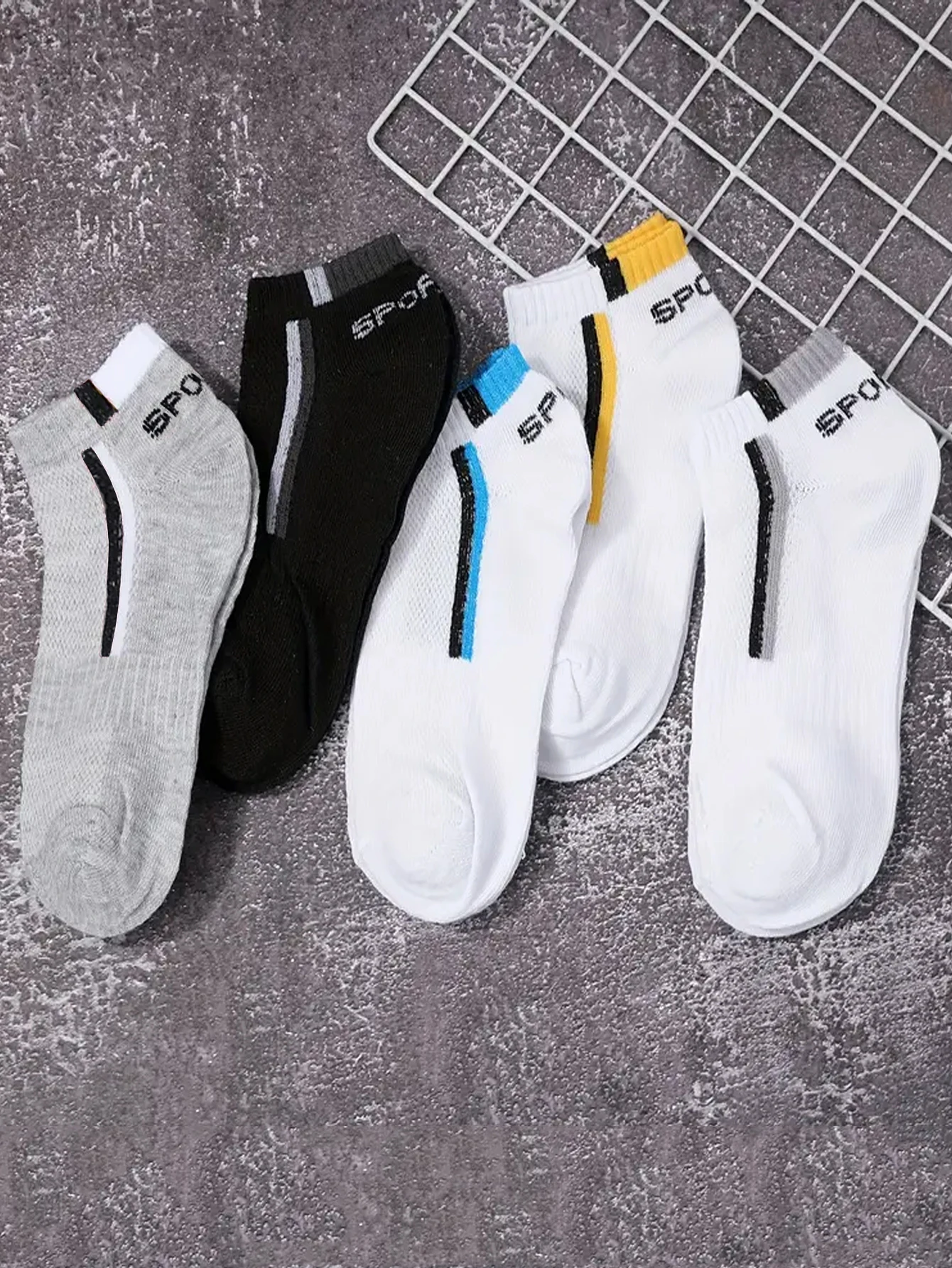 Men's Breathable Mesh Ankle Socks 3
