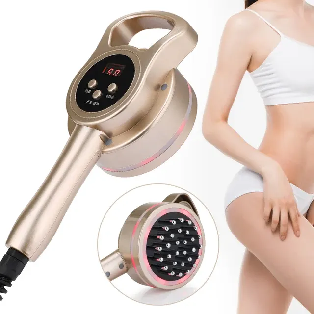 Mikrostrom Meridian Pinsel Massagegerät Cellulite Lymph Infrarot Heizung 1