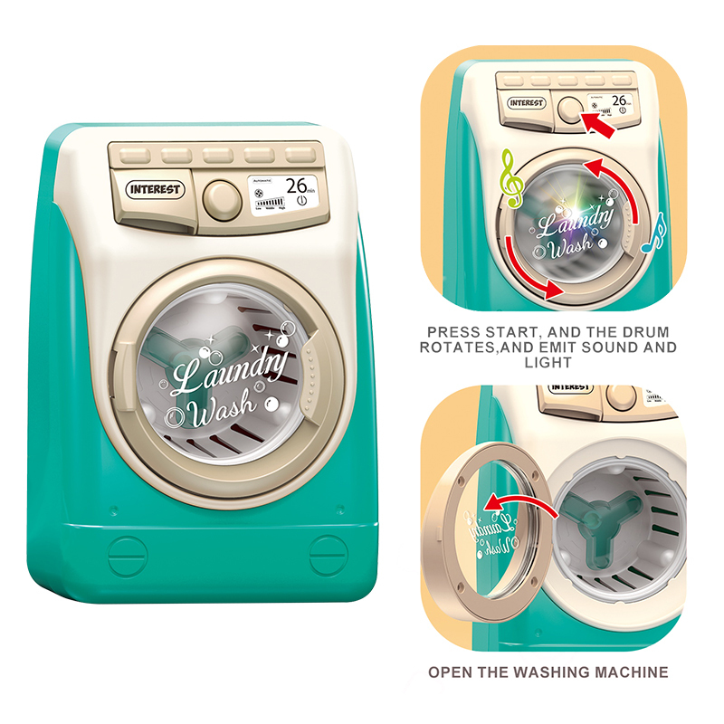 Mini Electric Washing Machine Toy with Sound 4