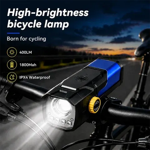 LED Fahrradlicht 400 Lumen USB Frontlampe