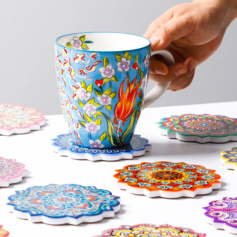 Aomak Ceramic Cork Cup Mat