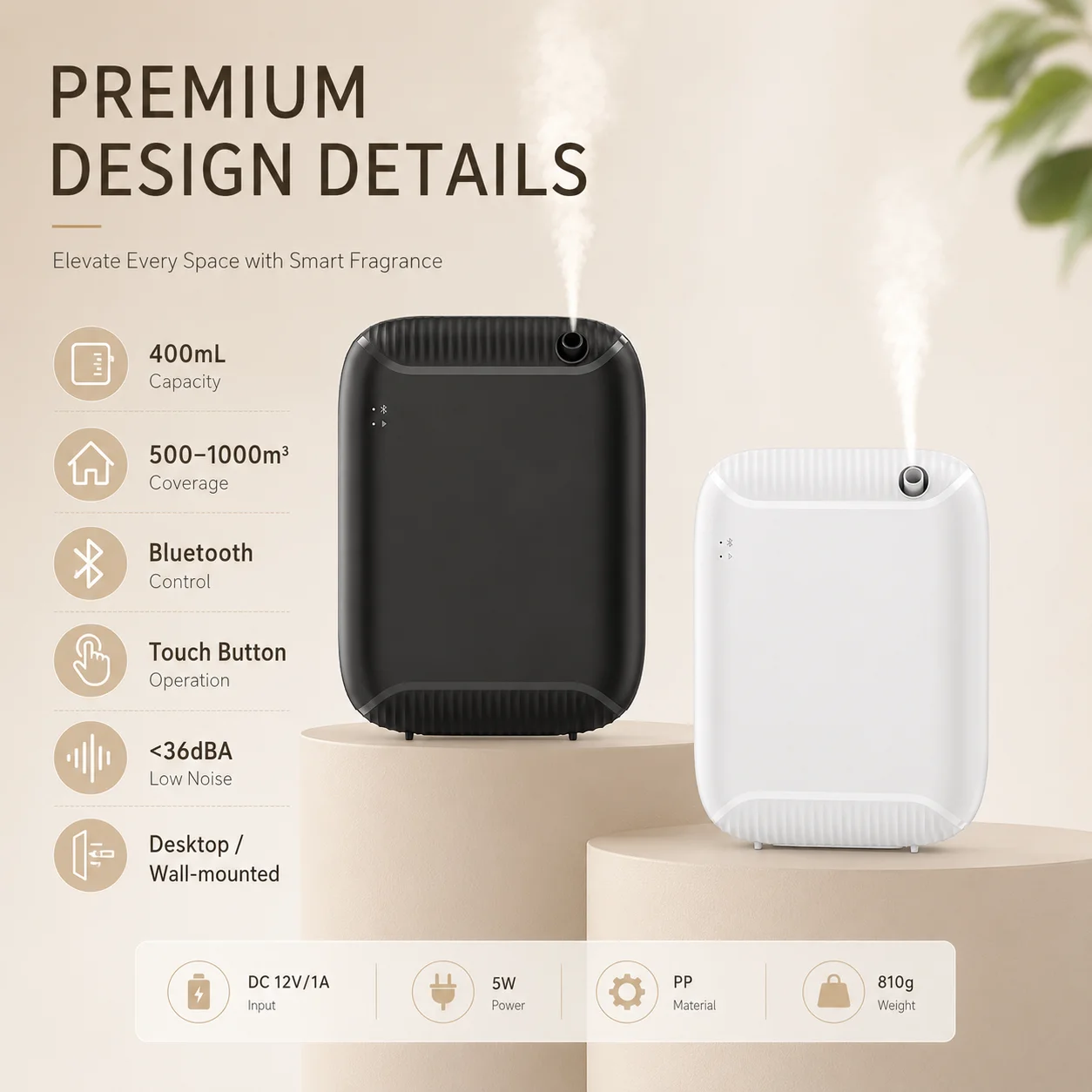Wasserloser Aroma-Diffuser 400ml mit LCD 2