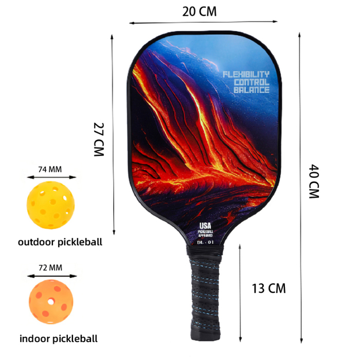 Customizable Paddles 16mm Thickness Carbon Fiber Pickleball Paddle 2