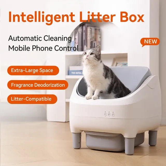Selbstreinigende Katzentoilette mit Geruchsentfernung 2