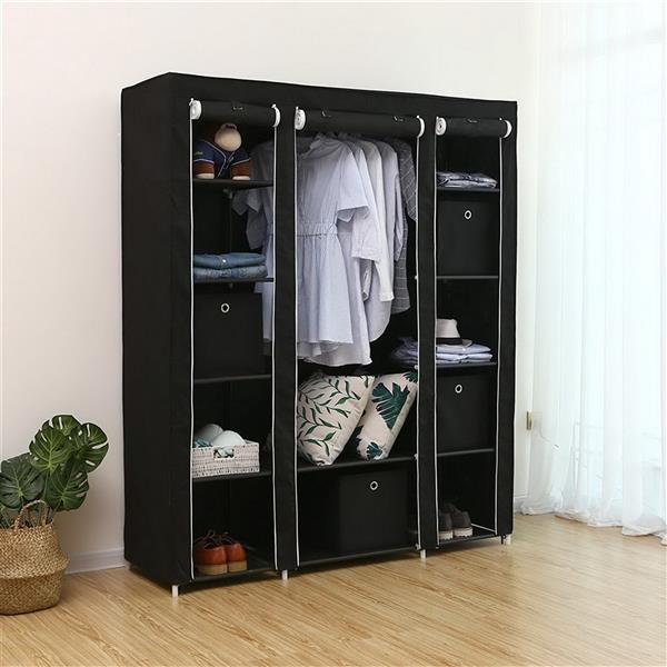 16-Tube Non-Woven Wardrobe with 6 Compartments 4