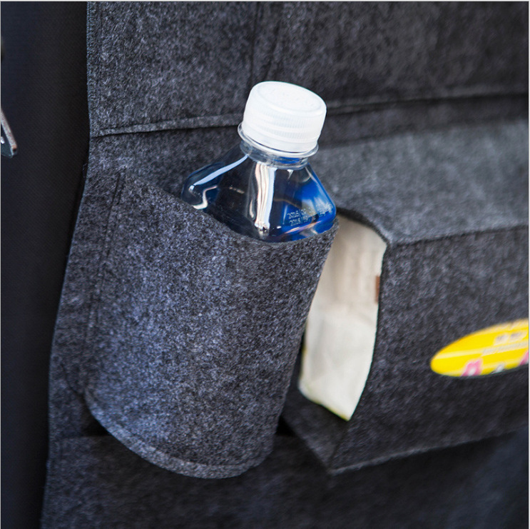 Felt Car Seat Back Organizer with Handle 3