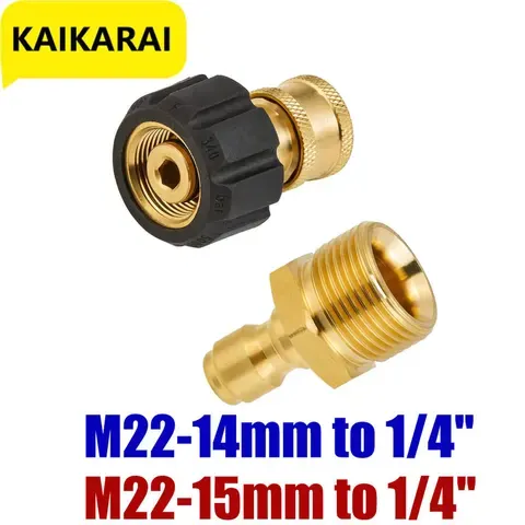 Hochdruckreiniger-Adapter-Set Schnellverbindungssätze Pistole an Zauberstab M22 auf 1