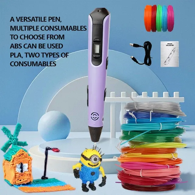 3D Printing Pen with 9 m PLA Filament 2