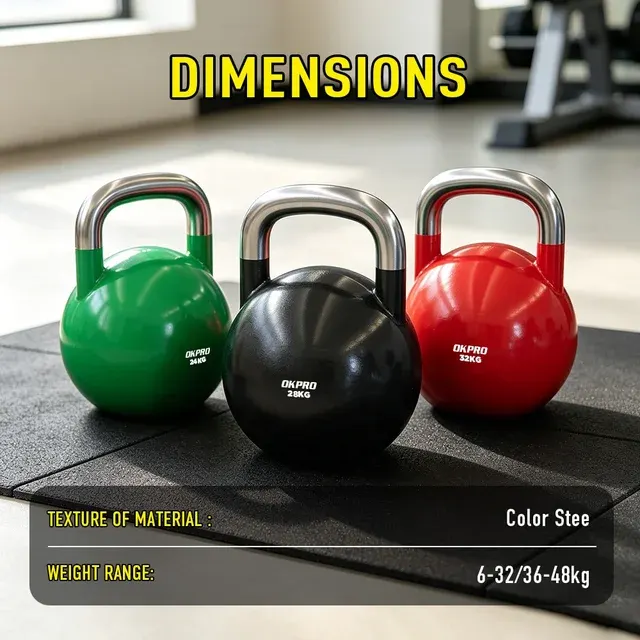 Colored Competition Kettlebell for Strength Training 3