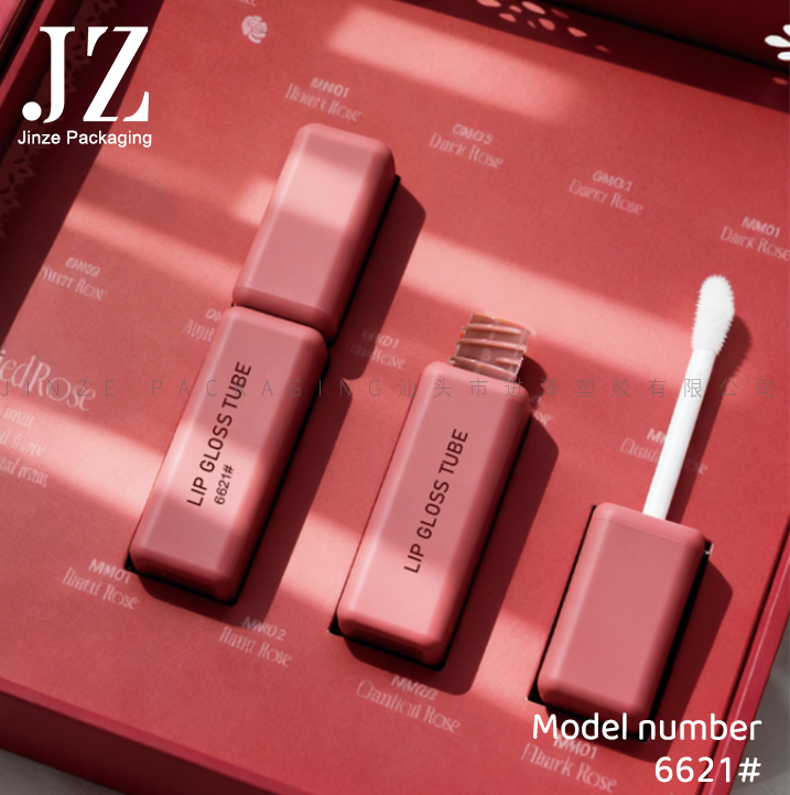 Square Lip Gloss Tube with Wand 6ml 2