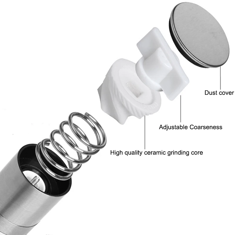 Stainless Steel 2-in-1 Salt Pepper Mill 3