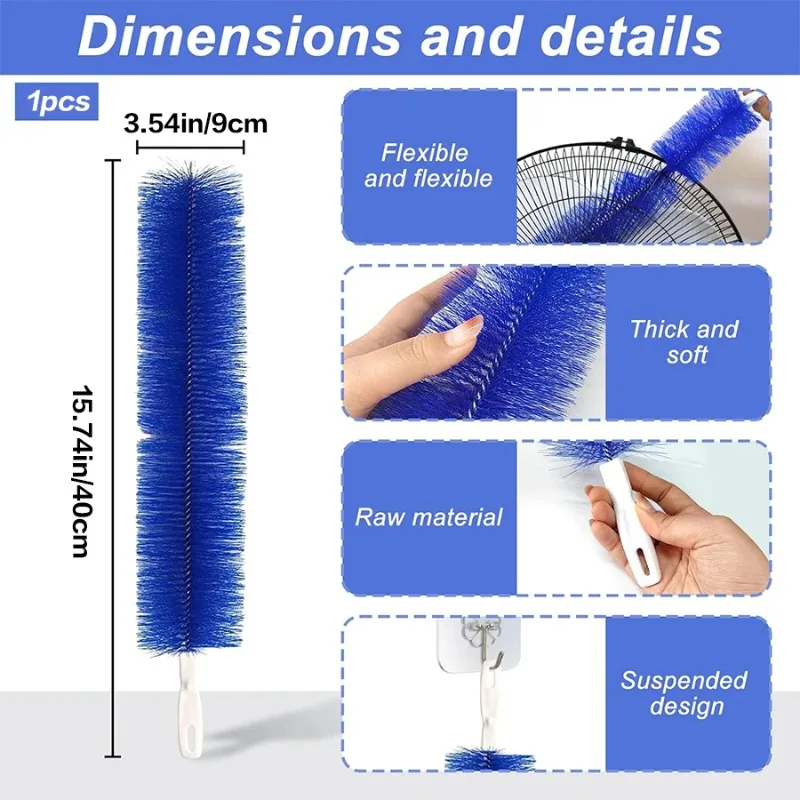 Bendable Fan Dust Brush for Screens 4