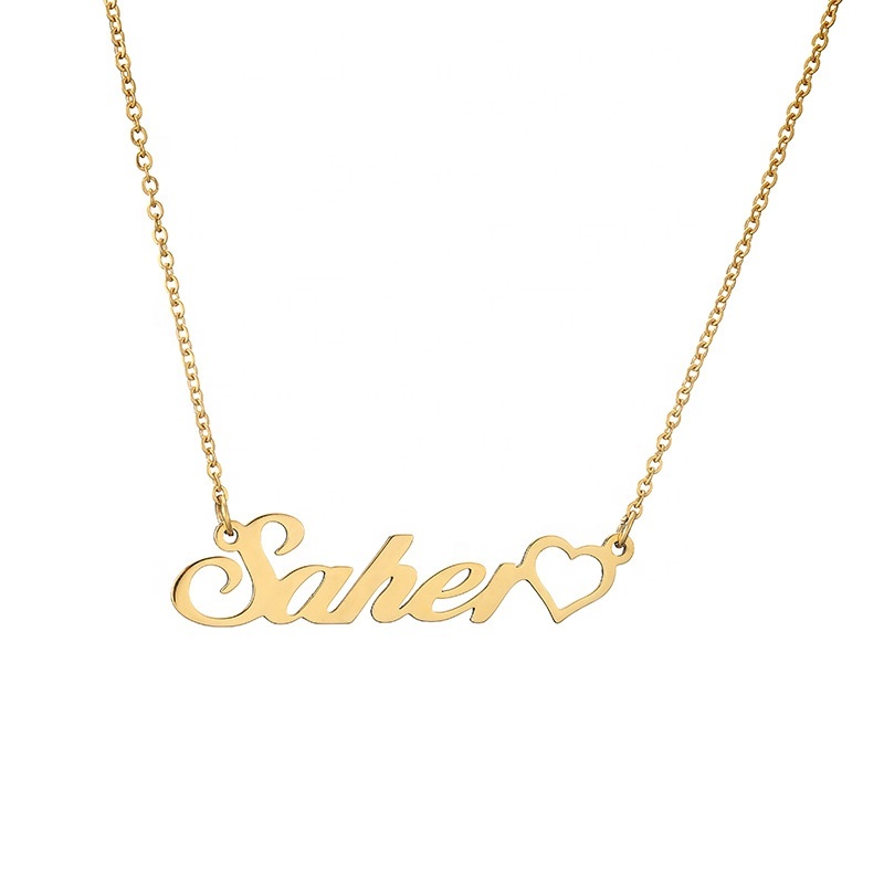 Custom Name Letter Pendant Necklace 3