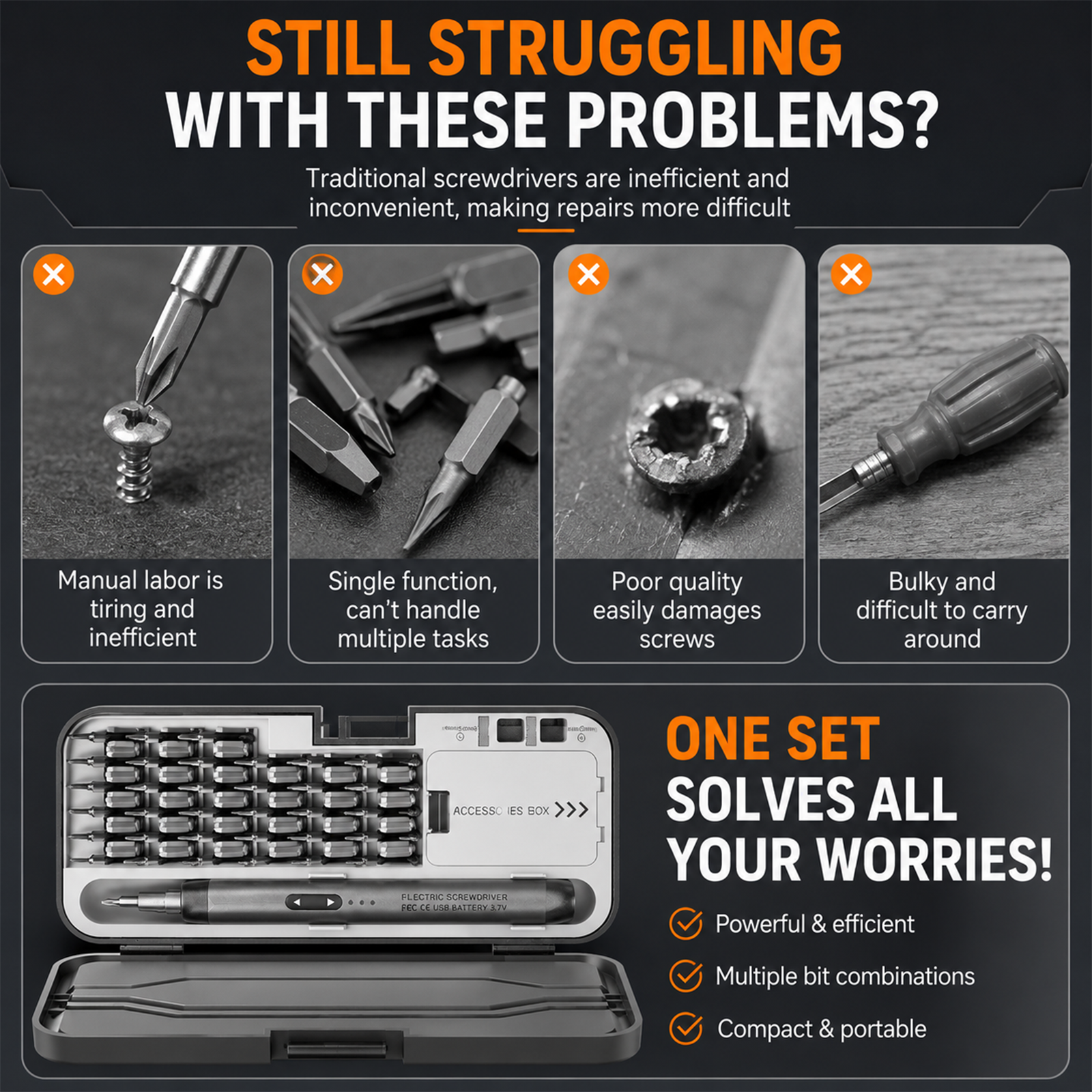 46-in-1 Cordless Precision Electric Screwdriver 2