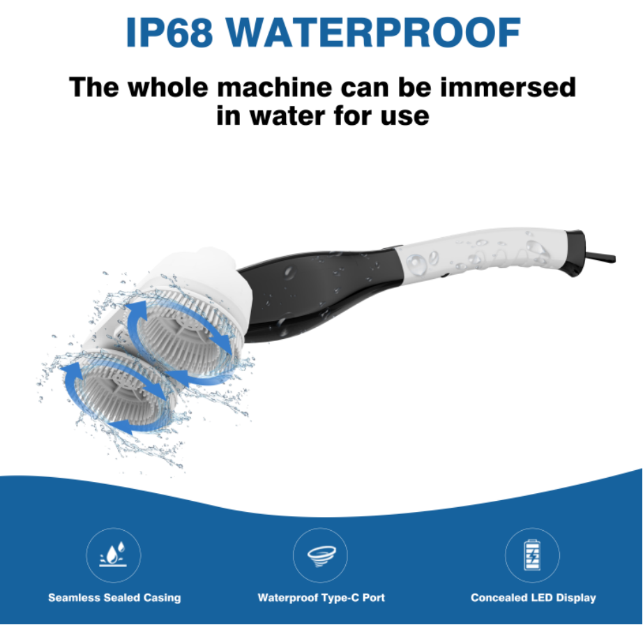 Waterproof 7-in-1 Electric Scrubber Brush 4