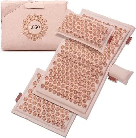 ZJFIT Eco Friendly Natural Linen Coconut Acupressure Mat