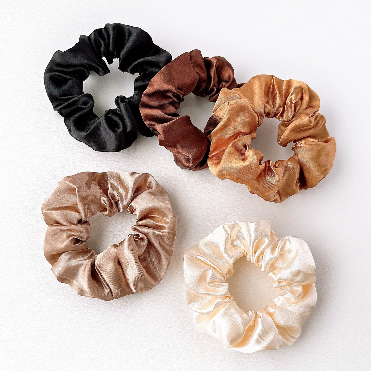 Large Satin Scrunchies Set 4