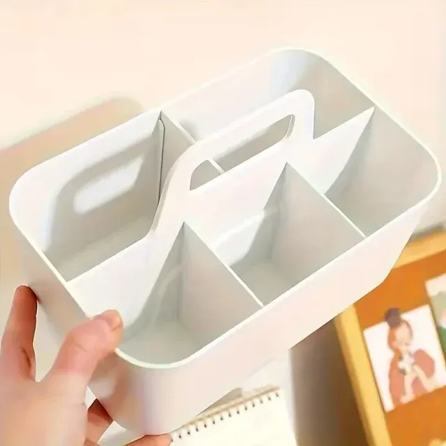 5-Compartment Desk Organizer with Handle 3